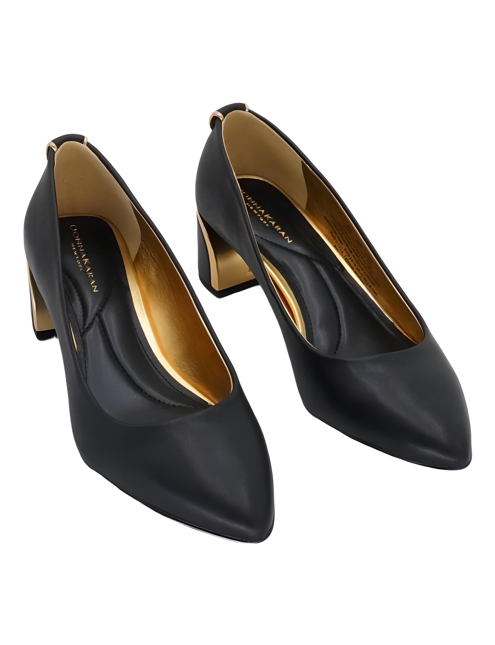 Donna Karan New York Womens Raegan Mid Pump Black Size 6M